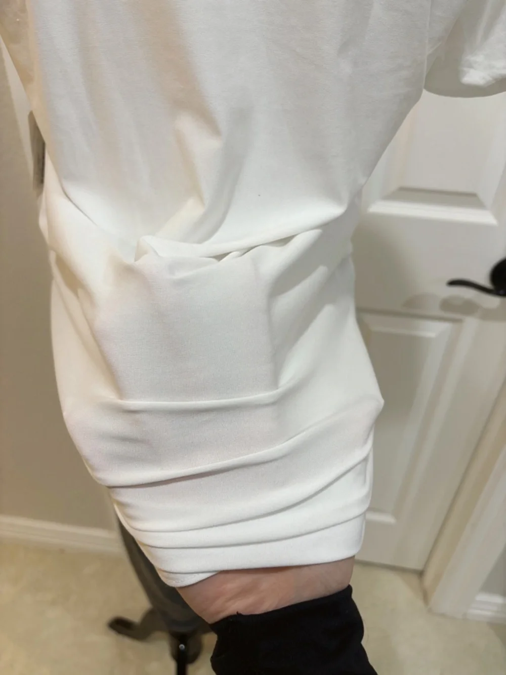 NWT Beyond Yoga Featherweight On The Down Low Tee White Size M - Picture 8 of 11